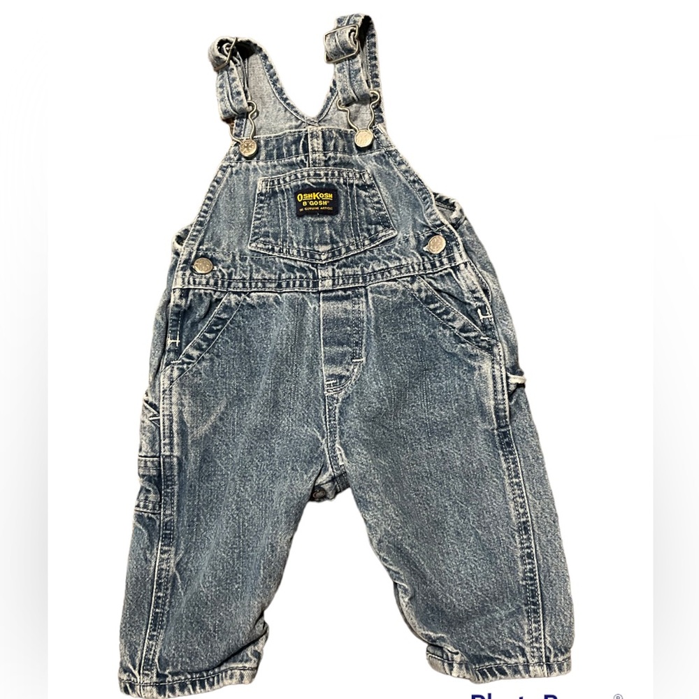 6/9month denim Osh Kosh overalls